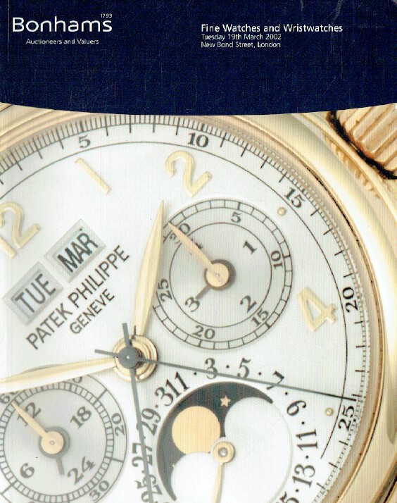 Bonhams March 2002 Fine Watches & Wristwatches