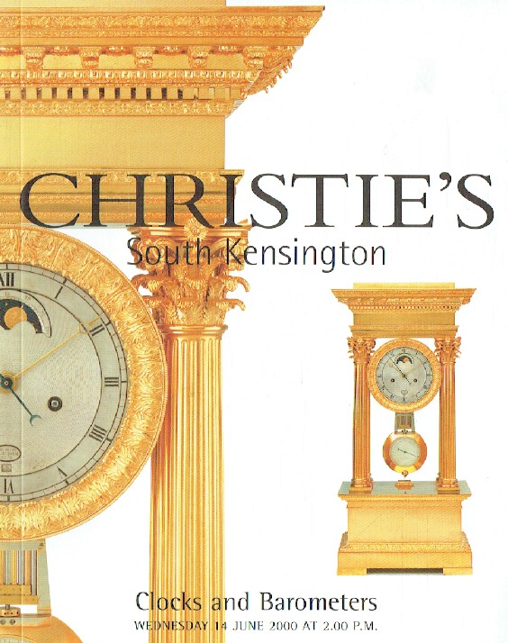 Christies June 2000 Clocks & Barometers
