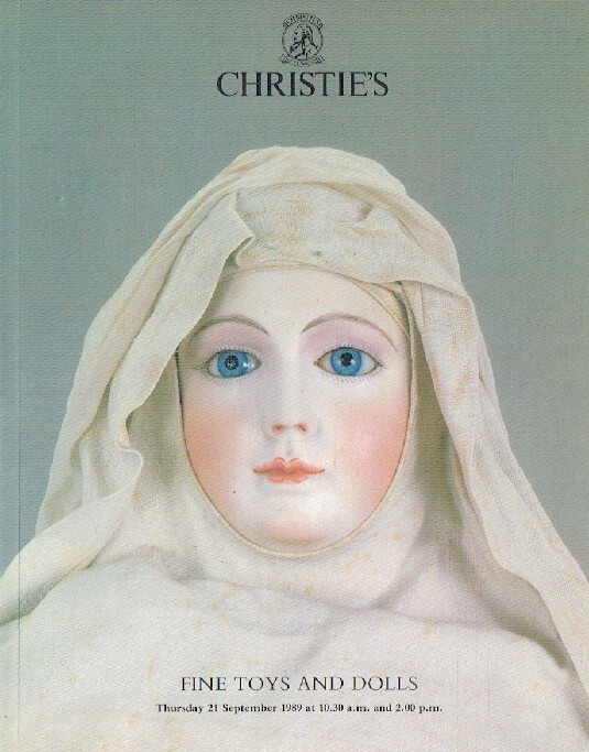 Christies September 1989 Fine Toys and Dolls (Digital only) Christies September 1989 Fine Toys and Dolls (Digital only)