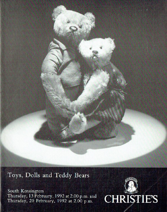 Christies February 1992 Toys, Dolls and Teddy Bears