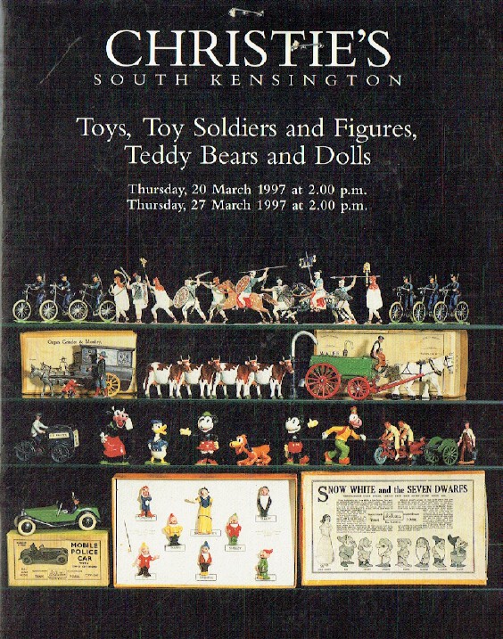 Christies March 1997 Toys, Toy Soldiers and Figures, Teddy Bears and Dolls