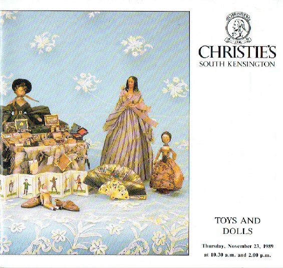 Christies November 1989 Toys and Dolls