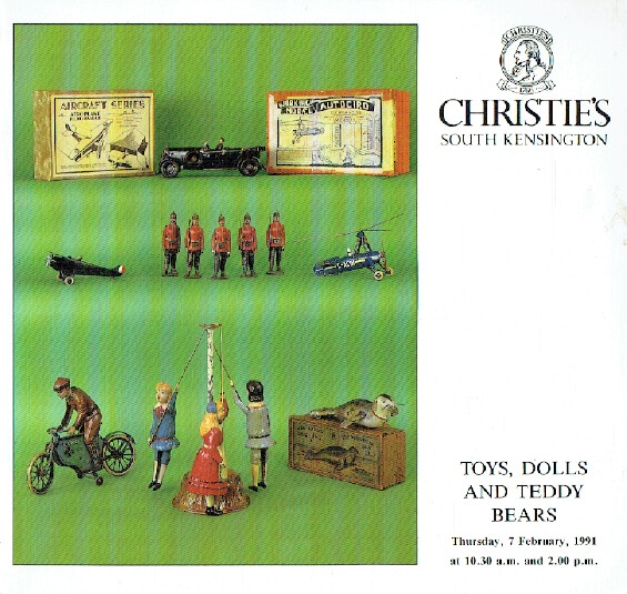 Christies February 1991 Toys, Dolls and Teddy Bears