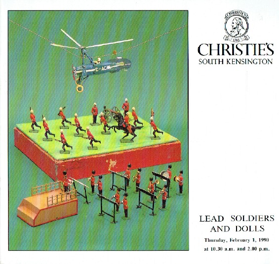 Christies February 1990 Lead Soldiers and Dolls