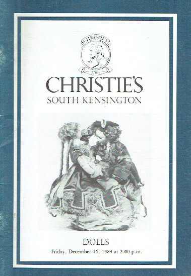 Christies December 1983 Dolls
