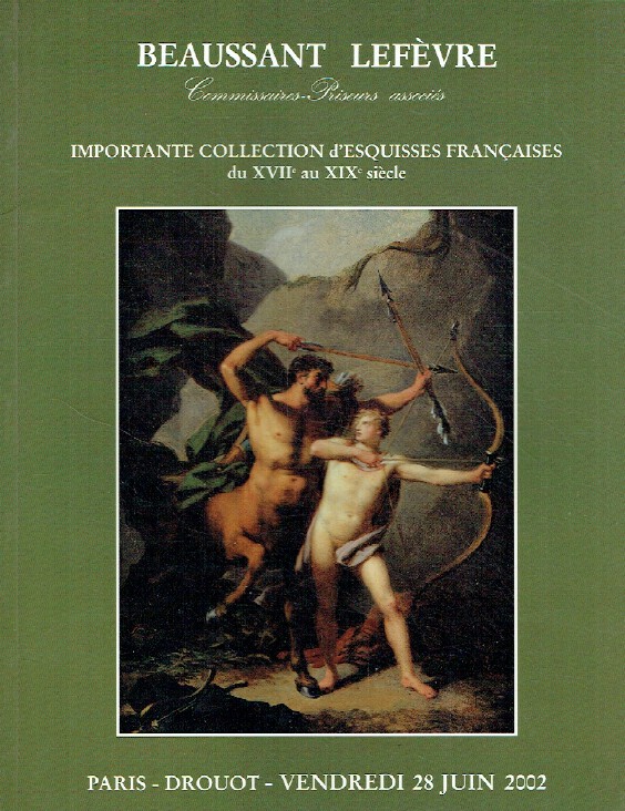 Beaussant Lefevre June 2002 Important 17th & 19th C French Sketches Collection