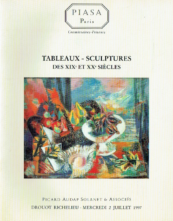 Piasa July 1997 19th & 20th Century Paintings & Sculpture
