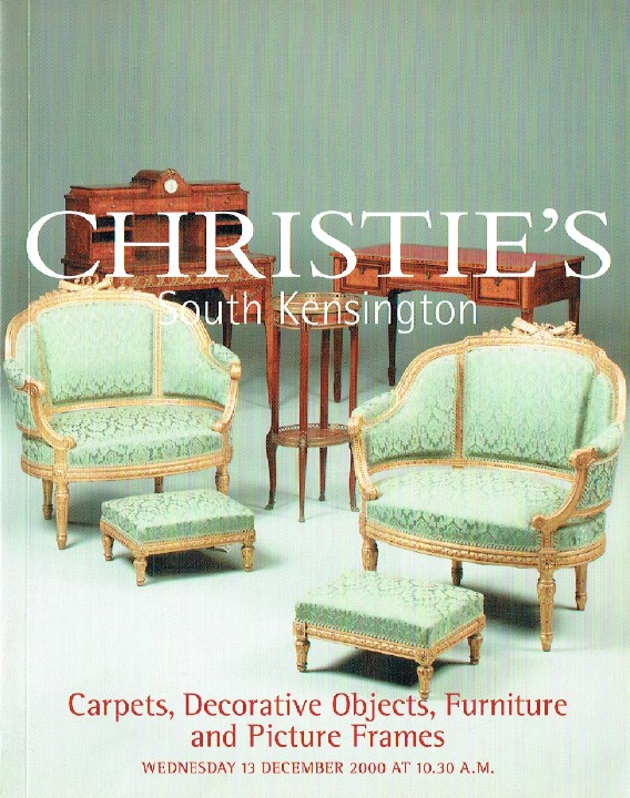 Christies December 2000 Carpets, Decorative Objects, Furniture & Picture Frames