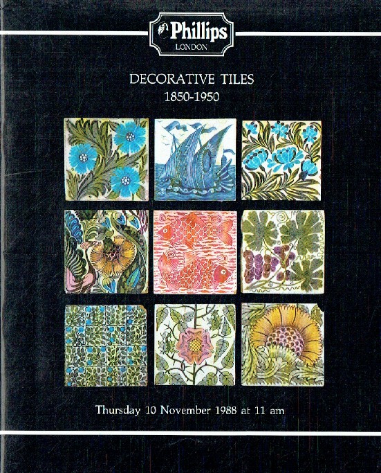 Phillips November 1988 Decorative Tiles 1850-1950