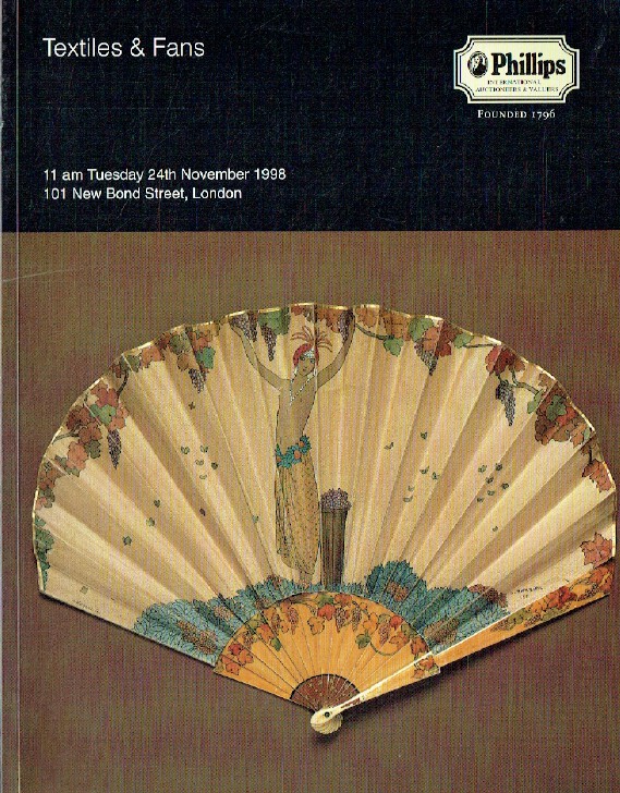 Phillips November 1998 Textiles & Fans