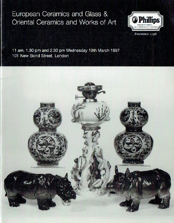 Phillips March 1997 European Ceramics and Glass & Oriental Ceramics, WOA