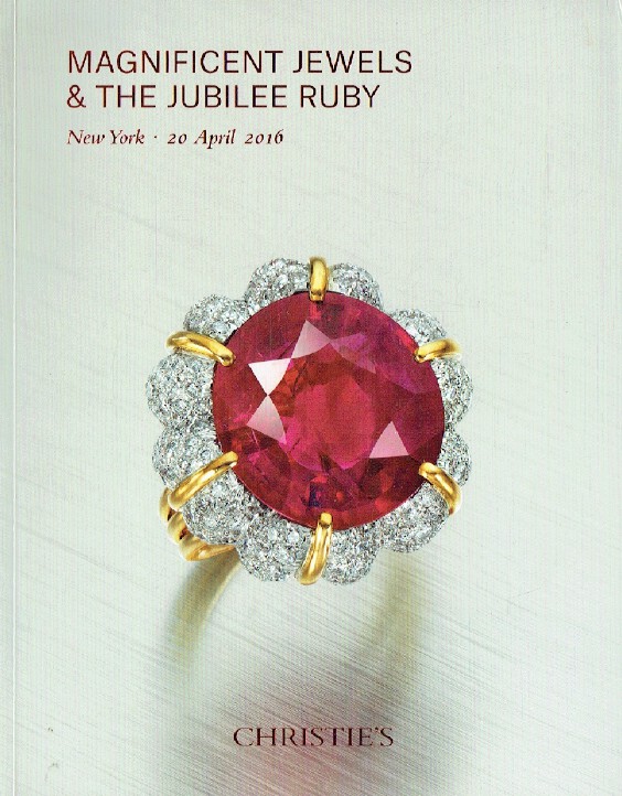Christies April 2016 Magnificent Jewels & The Jubilee Ruby