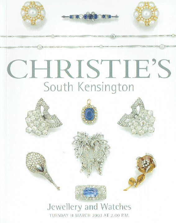 Christies March 2003 Jewellery & Watches - Click Image to Close