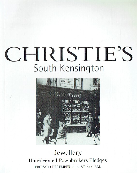 Christies December 2002 Jewellery - Unredeemed Pawnbrokers Pledges