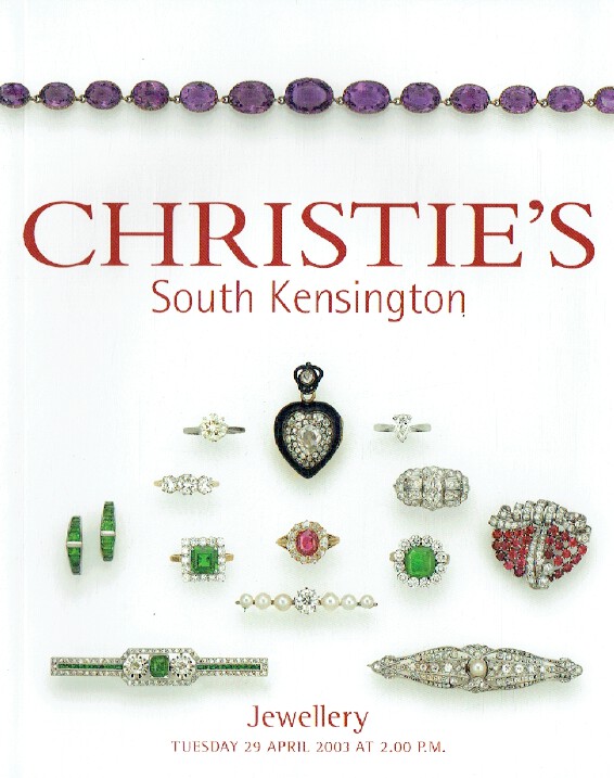 Christies April 2003 Jewellery