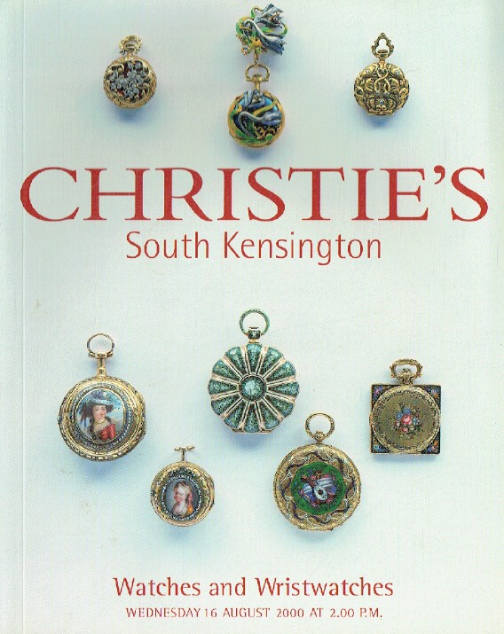 Christies August 2000 Watches & Wristwatches