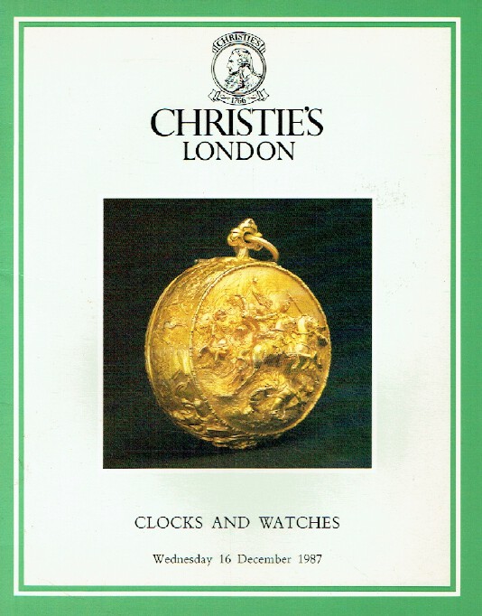 Christies December 1987 Clocks & Watches
