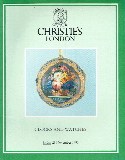Christies November 1986 Clocks & Watches