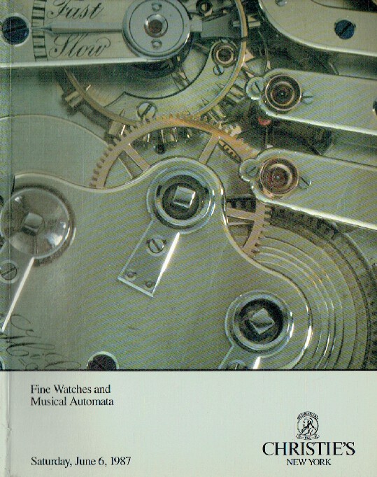 Christies June 1987 Fine Watches & Musical Automata