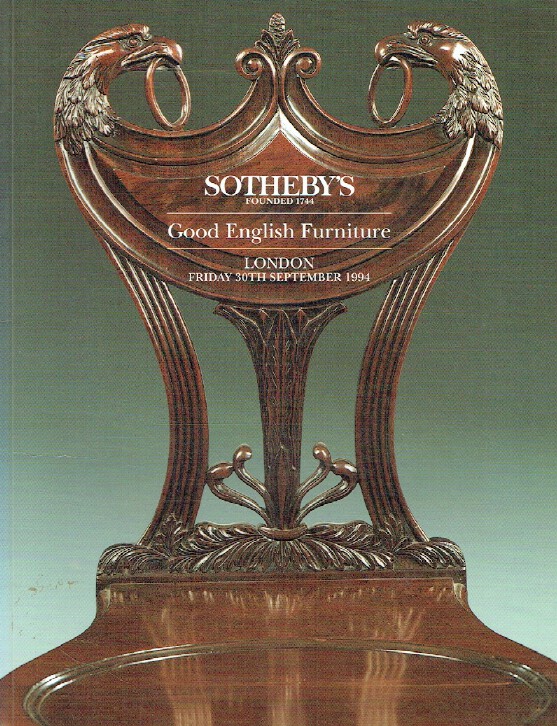 Sothebys September 1994 Good English Furniture