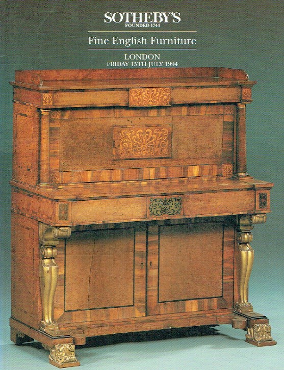 Sothebys July 1994 Fine English Furniture