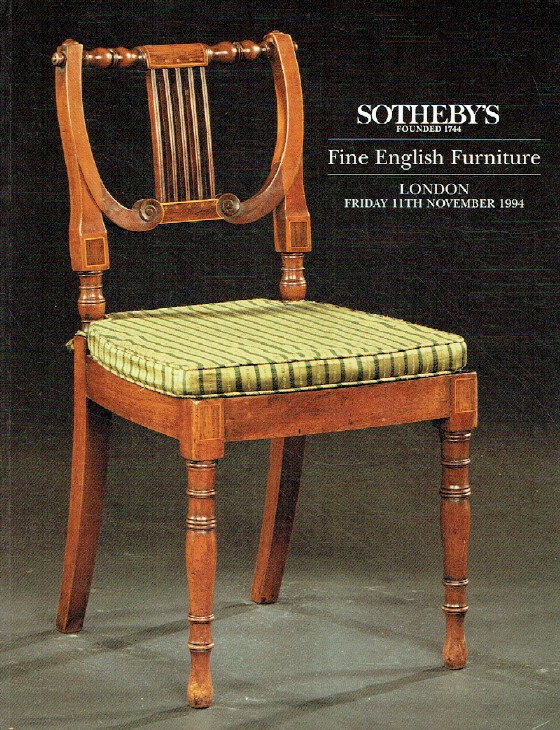 Sothebys November 1994 Fine English Furniture