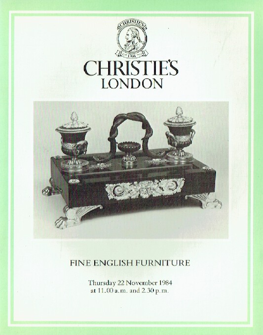 Christies November 1984 Fine English Furniture