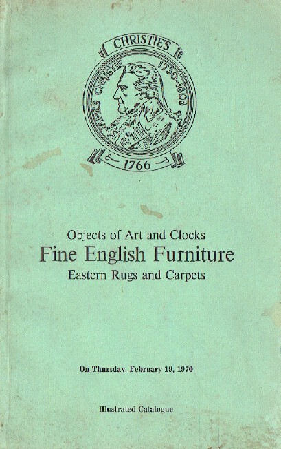 Christies February 1970 Fine English Furniture Eastern Rugs & Carpets