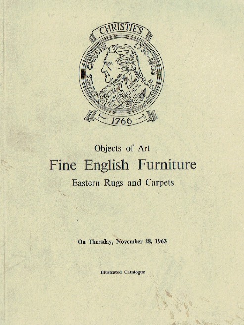 Christies November 1963 Fine English Furniture Eastern Rugs & Carpets