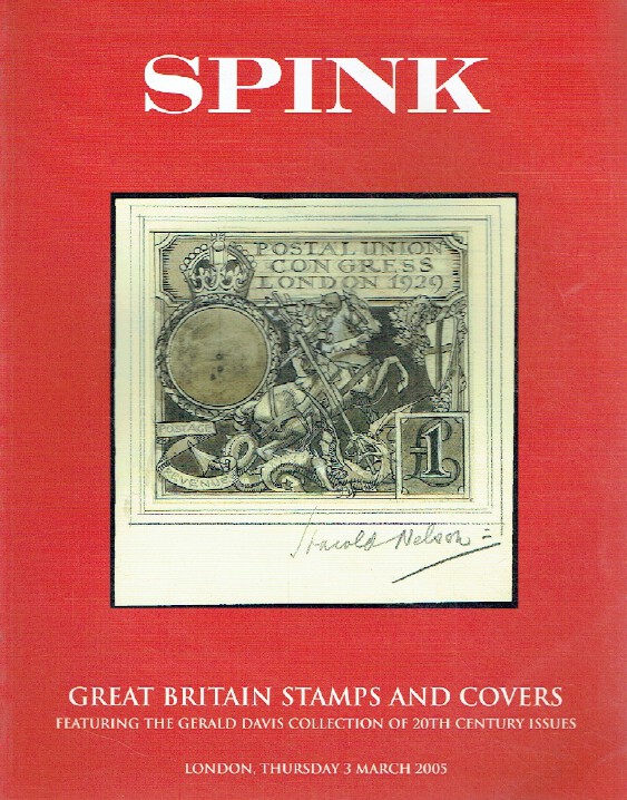 Spink March 2005 Great Britain Stamps & Covers - Gerald Davis Collection