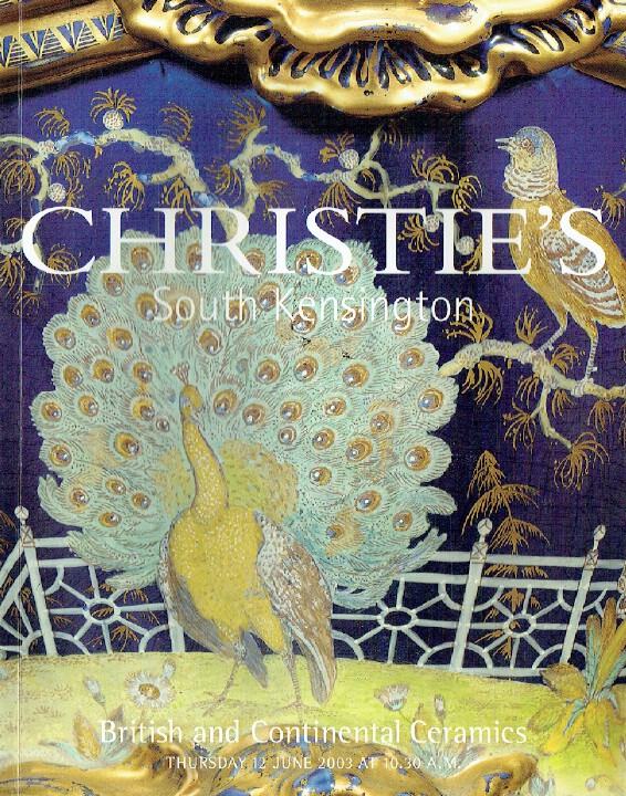 Christies June 2003 British & Continental Ceramics