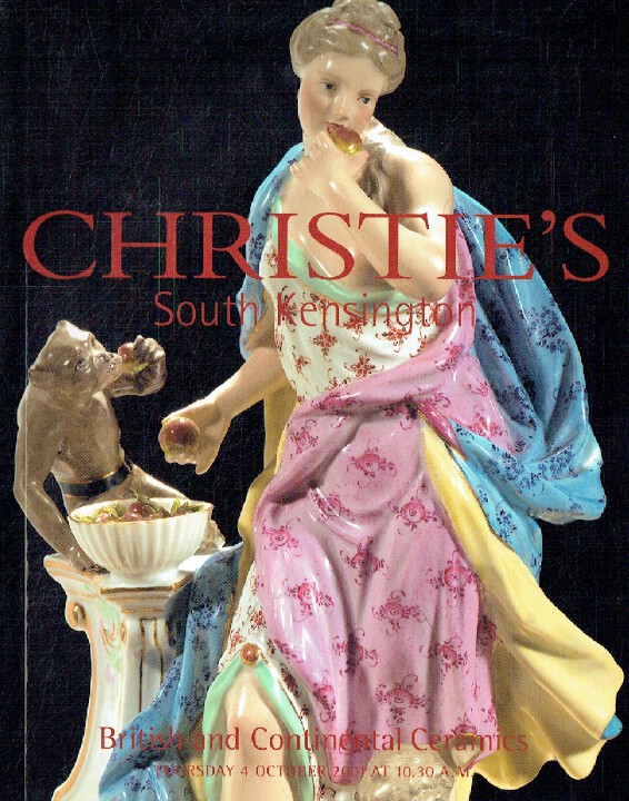 Christies October 2001 British & Continental Ceramics