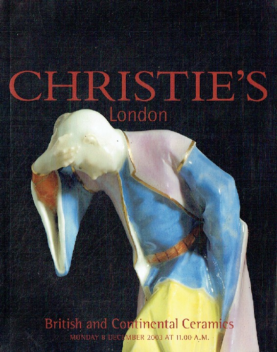 Christies December 2003 British & Continental Ceramics