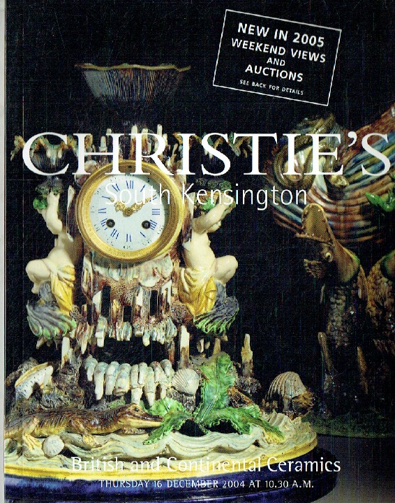 Christies December 2004 British & Continental Ceramics