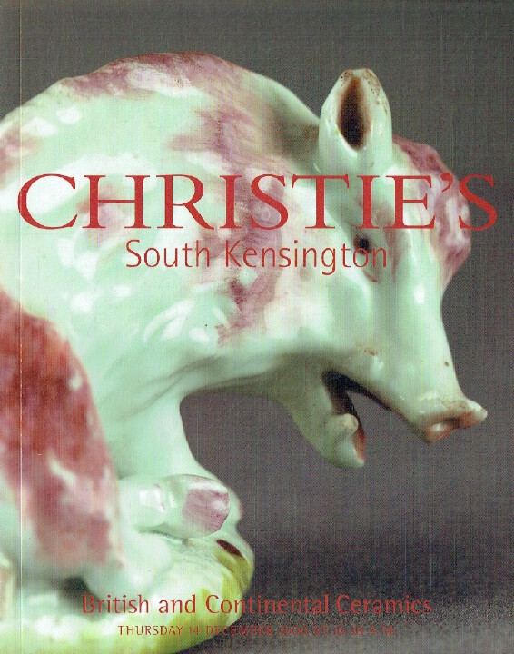 Christies December 2000 British & Continental Ceramics