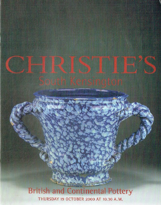 Christies October 2000 British & Continental Pottery