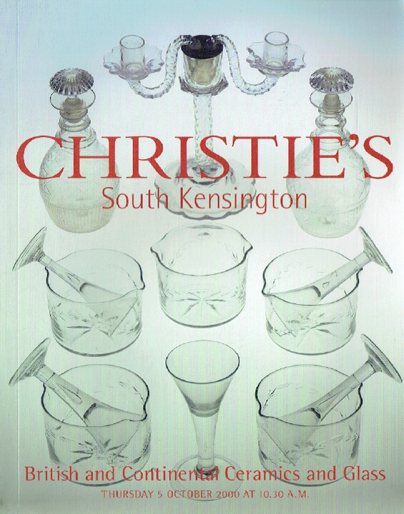 Christies October 2000 British & Continental Ceramics & Glass