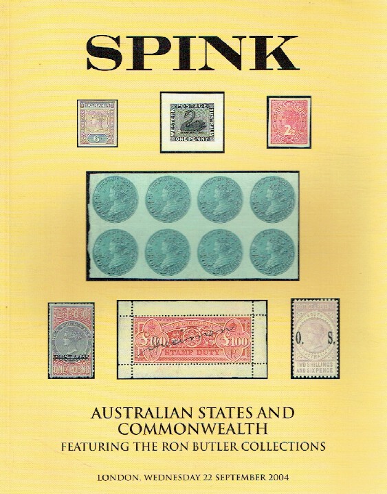 Spink September 2004 Australian States & Commonwealth - Ron Butler Collections