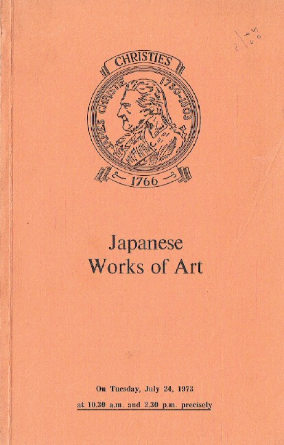 Christies July 1973 Japanese Works of Art