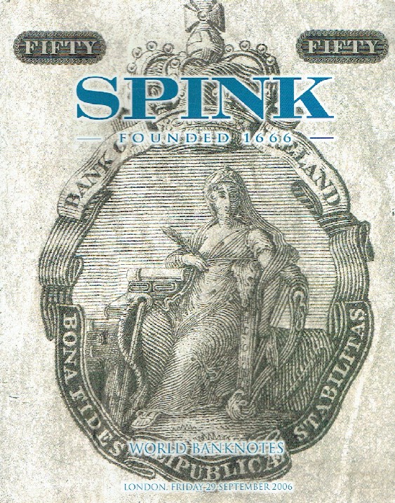 Spink September 2006 World Banknotes