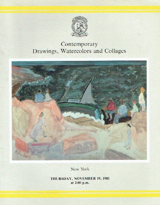 Christies November 1981 Contemporary Drawings, Watercolours, Collages
