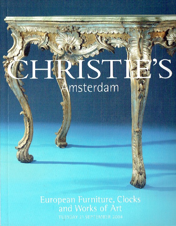 Christies September 2004 European Furniture, Clocks & WOA (Digital only)