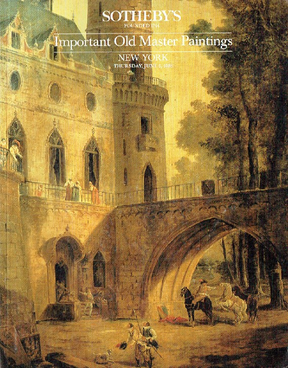 Sothebys June 1986 Important Old Master Paintings Sothebys June 1986 Important Old Master Paintings