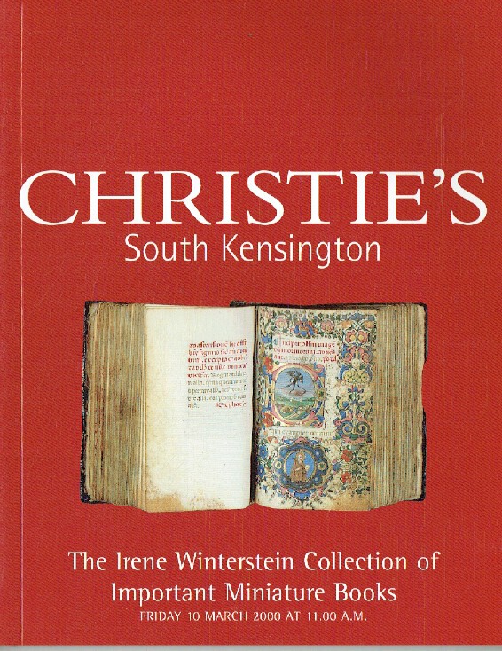 Christies March 2000 Important Miniature Books - Irene Winterstein