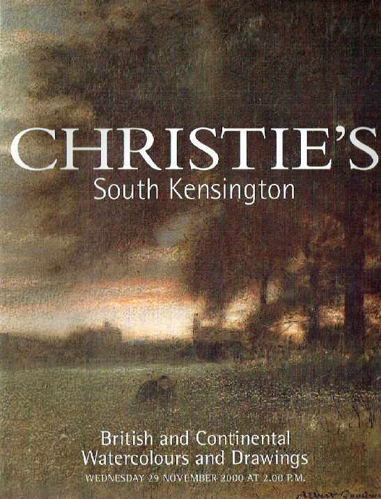 Christies November 2000 British & Continental Watercolours and Drawings