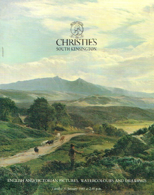 Christies January 1989 English & Victorian Pictures, Watercolours & Drawings