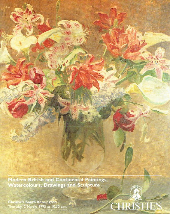 Christies March 1995 Modern British & Continental Paintings, Watercolours etc.