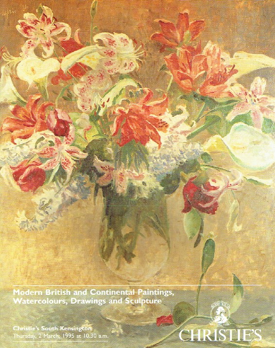 Christies March 1995 Modern British & Continental Paintings, Watercolours etc.