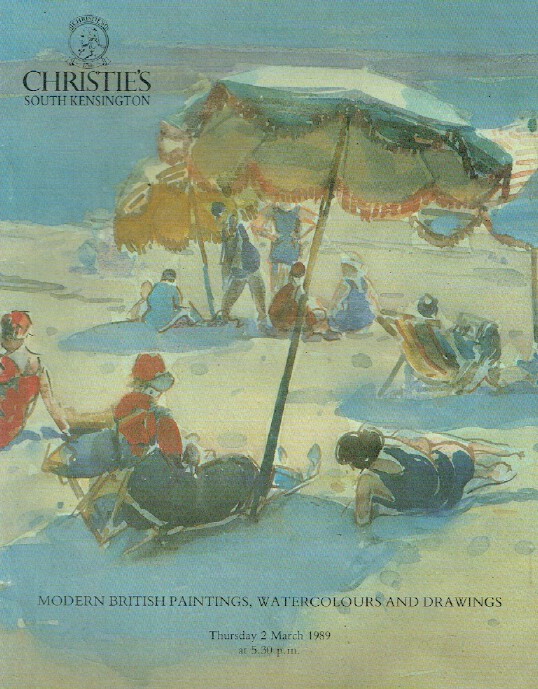 Christies March 1989 Modern British Paintings, Watercolours & Drawings
