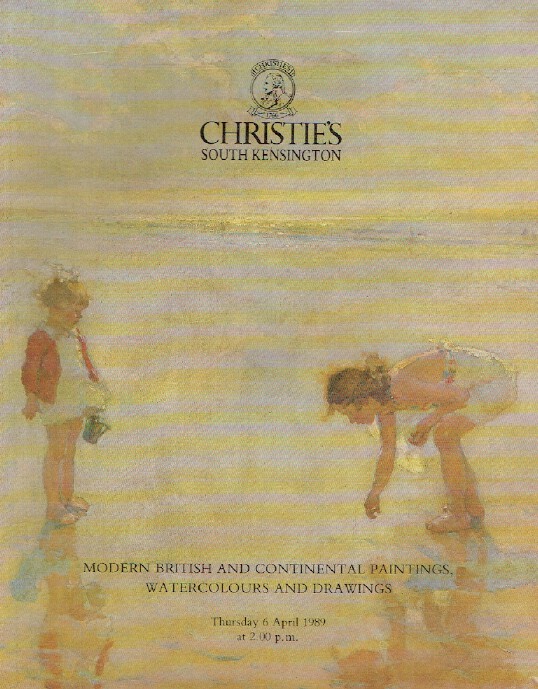 Christies April 1989 Modern British & Continental Paintings, Watercolours etc. - Click Image to Close